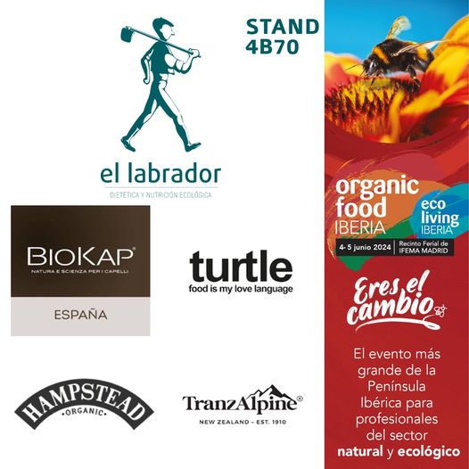 Este 4 y 5 de Junio, estaremos exponiendo en #organicfood 24 Madrid. Stand 4B70.