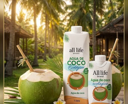 Nueva Agua de Coco Ecológica All Life Brand