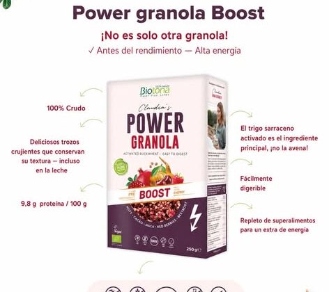 En Biotona Spain , la gama Power Granola representa una propuesta completa dentro de la categoría de alimentación bio funcional 🌿