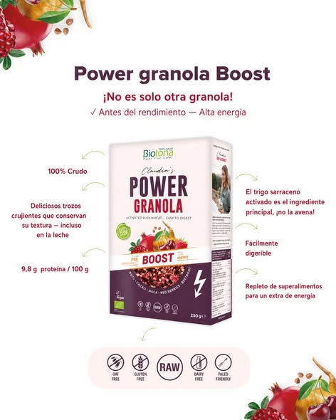 En Biotona Spain , la gama Power Granola representa una propuesta completa dentro de la categoría de alimentación bio funcional 🌿 En Biotona Spain , la gama Power Granola representa una propuesta completa dentro de la categoría de alimentación bio funcional 🌿